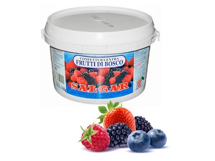 1460 dzem extra 45 termostabilni lesni ovoce s kusy 3 kg kbelik