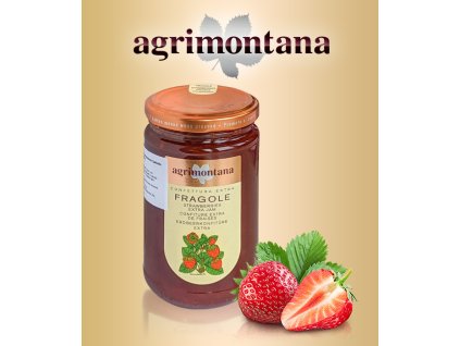 174797 dzem extra agrimontana jahody s kousky 350 g sklo