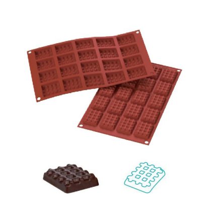 9866 forma silikonova 20ks mini vafle obdelnik 4 5x3 5 v 1cm