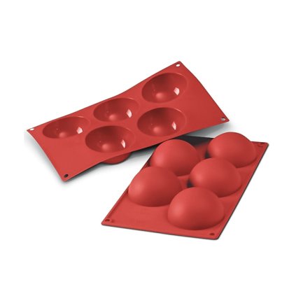 118676 forma silikonova 5ks polokoule prum 8 v 4cm