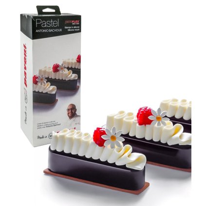 173765 forma silikonova 40x30 design pastel 3d s vykrajovatkem 14x90ml