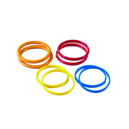 7739 krouzky vyskove k valecku o prumeru 2 5cm barevne 8 ks sada