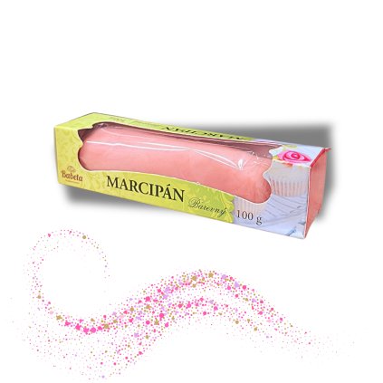 Marcipán pravý 100g - růžový 1:4