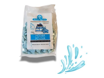 Modrá mléčná poleva Master Martini Caribe 350g - vanilková