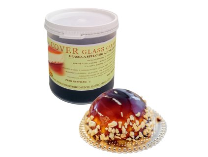 111572 potahovaci leskly gel cover glass karamel 1 kg doza