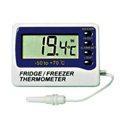 14537 teplomer digitalni se sondou do lednice a mrazaku 50 c do 70 c