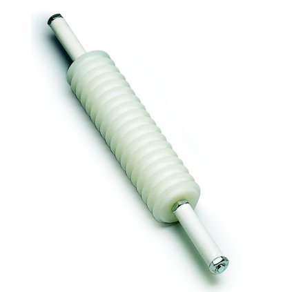 8690 valecek bily na krajeni testa d 19cm na prouzky rez 10mm