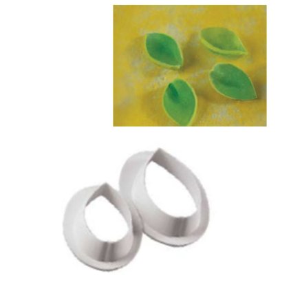 12884 vykrajovatka plast list hladky 2 ks sada