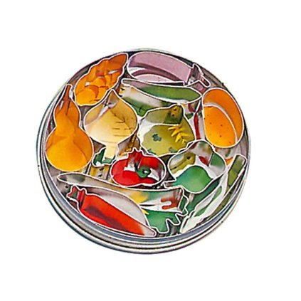 112643 vykrajovatka sada 12ks v doze zelenina tvar 1 8 v 2cm