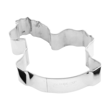 12185 vykrajovatko nerez houpaci kun 8x5cm v 3cm