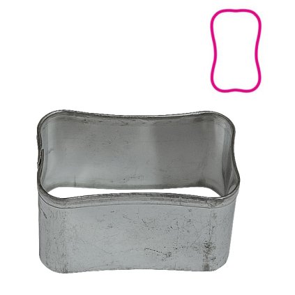 9542 vykrajovatko nerez minidezert obdelnik 5 1x3 1 v 2 5cm