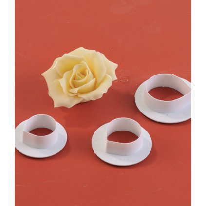 12929 vykrajovatko plast ruze 3 ks sada