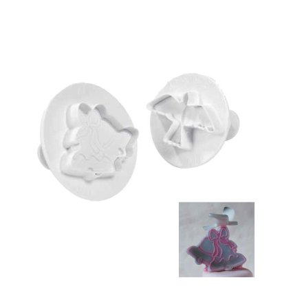 12992 vytlacovac vykrajovatko plast holubice a zvonky 2 ks sada