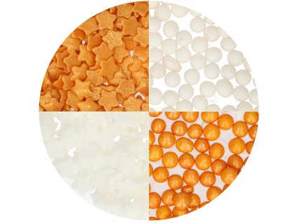 Zdobení - směs 4v1 Třpytivé hvězdičky pro vaše vánoční pečení