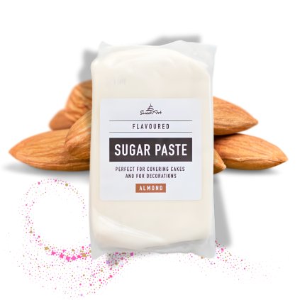 Bílá potahovací hmota na dort s příchutí mandle (marcipán bez alergenů) 500 g