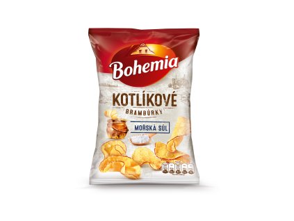 Bohemia Kotlíkové brambůrky mořská sůl 100 g