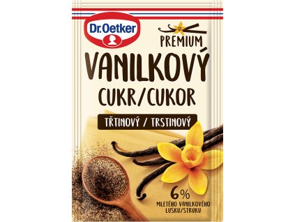 Dr. Oetker Cukr třtinový s mletým vanilkovým luskem 8 g