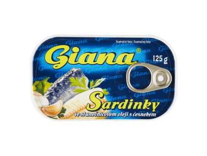 Giana Sardinky v oleji s česnekem 124 g