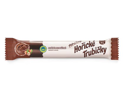 Hořické trubičky plněné polomáčené kakaové s ořechy 40 g