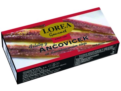 LOREA Ančovičky v rostlinném oleji 45 g