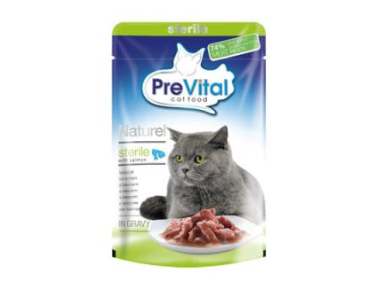 Prevital Sterile kapsičky pro kočky losos 28 x 85 g