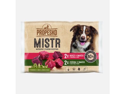 PROPESKO Mistr Hovězí a zvěřina v omáčce 4 x 85 g