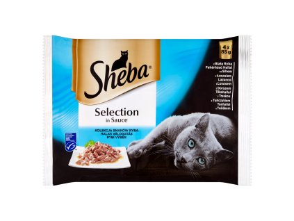 Sheba Select rybí pro kočky 4 x 85 g