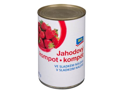 aro Kompot jahodový ve sladkém nálevu 425 ml