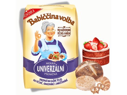 Babiččina volba - Mouka hladká UNIVERZÁLNÍ 1 kg