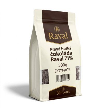 Pravá hořká čokoláda Raval 71% 500g
