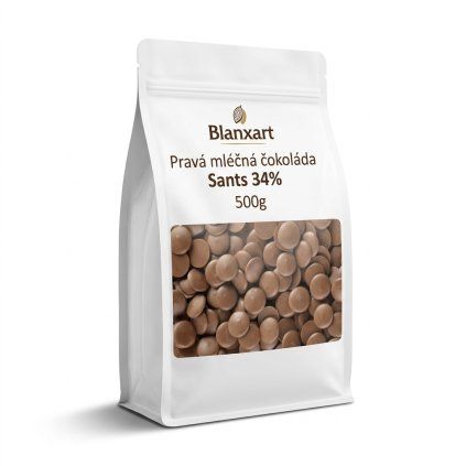 Pravá mléčná čokoláda Sants 34% 500g