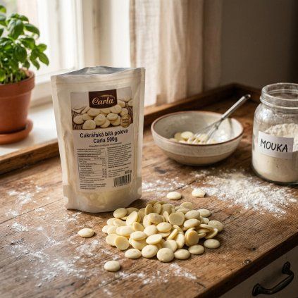Cukrářská poleva 500g, bílá s mlékem