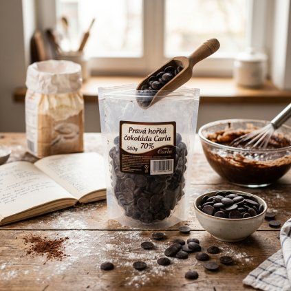 Pravá hořká čokoláda Carla 70% 500g