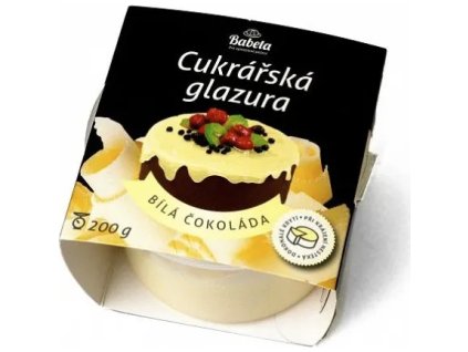322264 cukrarska glazura bila cokolada 200g kovandovi
