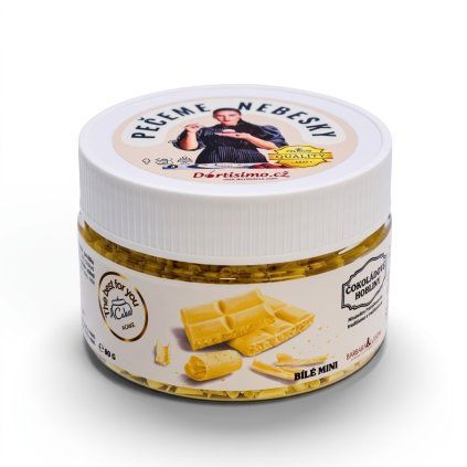 Čokoládové hobliny, bílé mini 80g