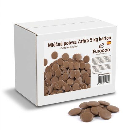 Mléčná poleva Zafiro 5 kg karton