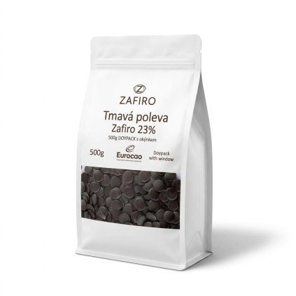 Tmavá poleva Zafiro 23% 500g
