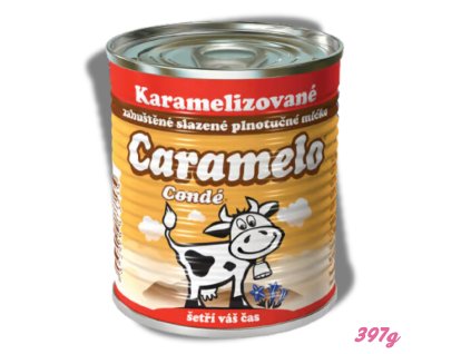 Karamelizované zahuštěné plnotučné mléko CARAMELO 397g