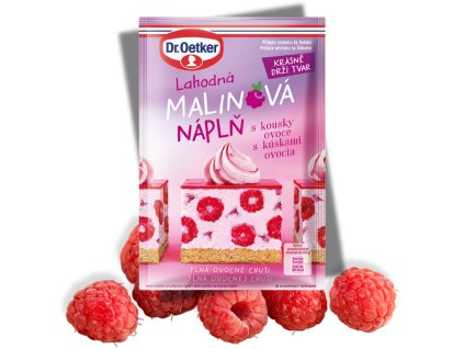 Dr. Oetker Malinová smetanová náplň 50g s kousky
