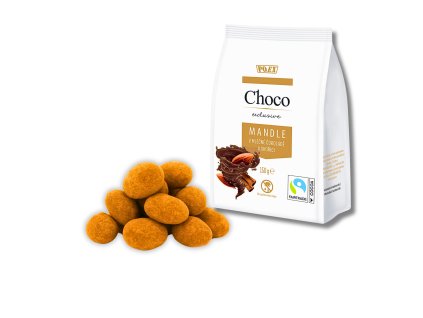 Mandle v mléčné čokoládě se skořicí, 150 g