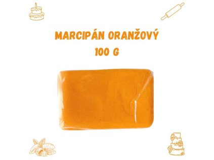 Marcipán oranžový (100 g) ♡
