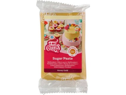 276825 3 potahovaci hmota medove zlata 250g funcakes