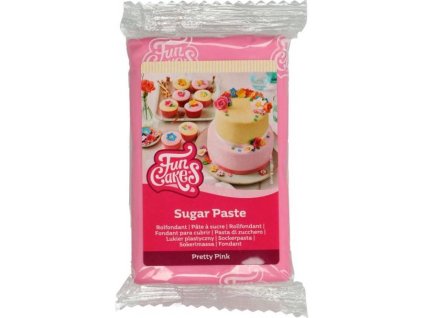 299483 potahovaci hmota ruzova 250g funcakes
