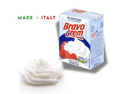 Rostlinná smetana ke šlehání 200ml BRAVO CREAM SLAZENÁ