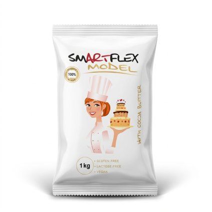 1kg Modelovací tuková hmota SMARTFLEX Model, Bílá