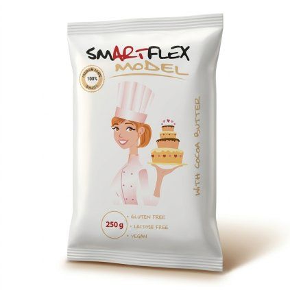 250g Modelovací tuková hmota SMARTFLEX Model, Bílá
