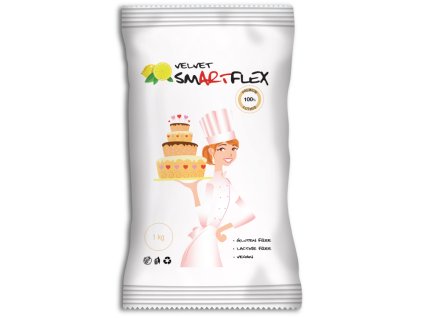 124604 smartflex velvet citron 1 kg v sacku potahovaci a modelovaci hmota na dorty