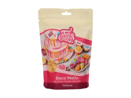 180404 snadno rozpustna poleva v peckach 250g zluta funcakes