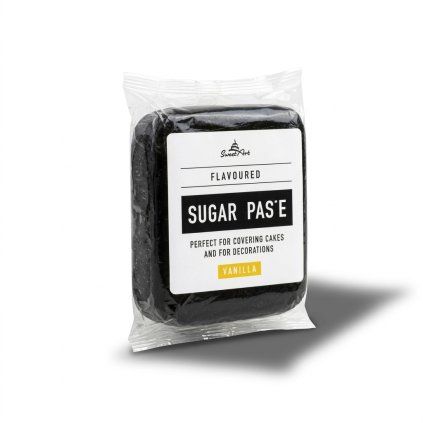 Fondán na dort, Černý - Black, Vanilkový 250g