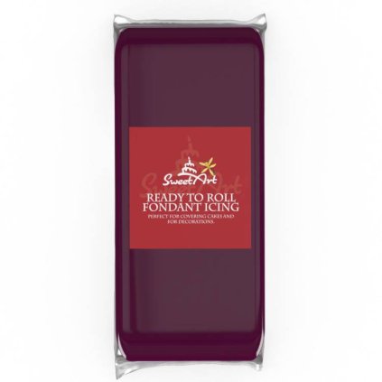 384314 fondan na dort sweetart burgundy vanilkovy 1 kg